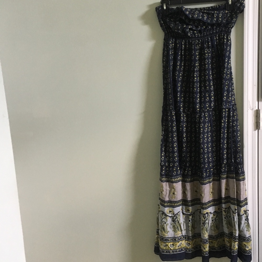 Dark blue maxi dress
